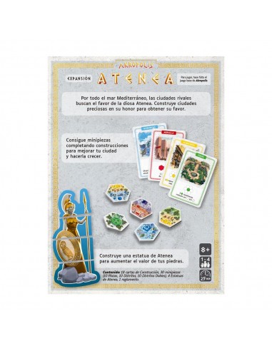 Juego de mesa akropolis expansión atenea