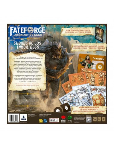 Expansion fateforge: cronicas de kaan choque de los inmortales