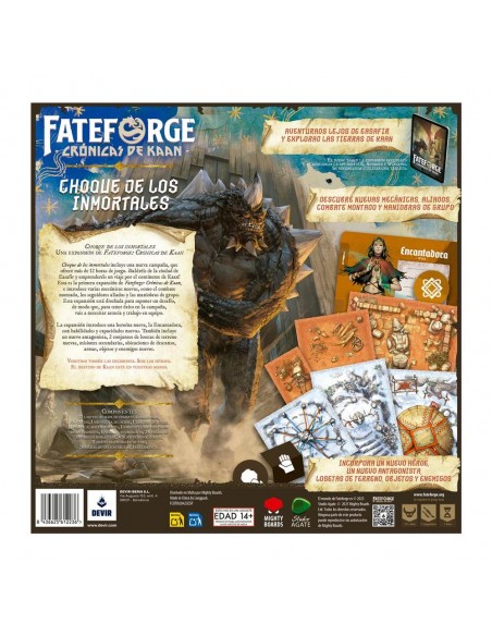 Expansion fateforge: cronicas de kaan choque de los inmortales