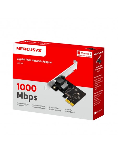 Tarjeta de red mercusys ma210e 1x rj45 pci express