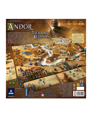 Juego de mesa las leyendas de andor: tierras lejanas