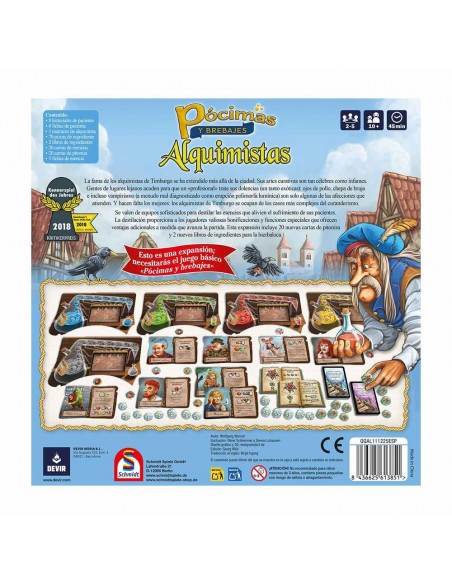 Expansión juego de mesa pócimas y brebajes: alquimistas