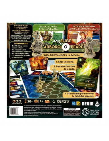 Juego de mesa dragon eclipse: mystling academy - peare contra arboro