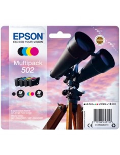 Multipack tinta epson 502 c13t02v64010 negro cian magenta amarillo ink