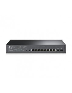 Switch 8 puertos 10 - 100 - 1000 poe 150w +2 sfp gestion l2+ tp - link
