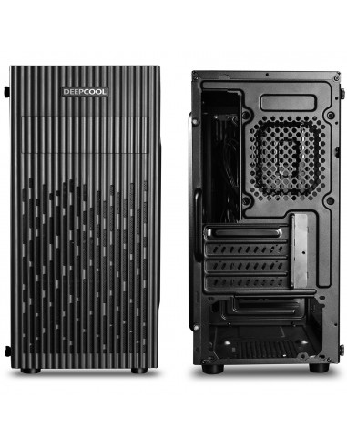 Caja ordenador gaming deepcool 30 micro atx - cristal templado - usb - negro