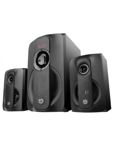 Altavoces hiditec 2.1 multimedia h400 dark edition 80w bluetooth usb sd radio