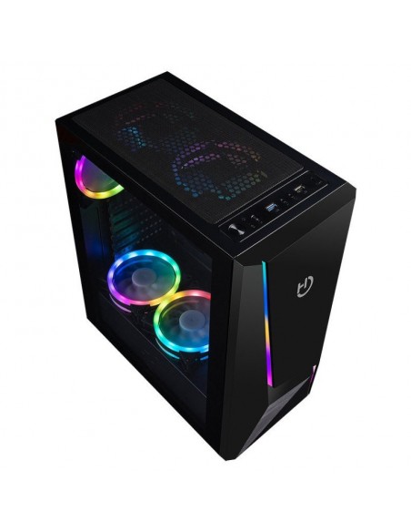 Caja ordenador gaming hiditec atx v20 pro argb cristal templado