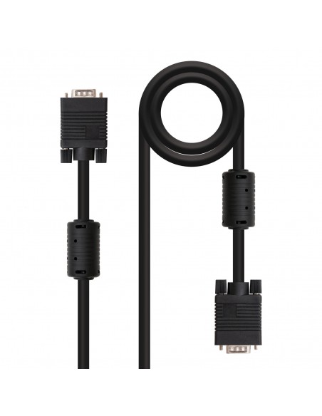 Cable svga con ferrita nanocable hdb15 - m - hdb15 - m nanocable 1.8m. Cable svga con ferrita nanocable hdb15 - m - hdb15 - m nanocable 1.8m.