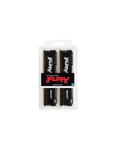 Memoria ram ddr4 32gb 2x16gb kingston - 3200mhz - pc4 - 25600 - fury beast - negro - 1.2v