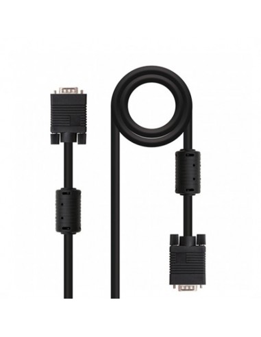 Cable nanocable con ferrita svga hdb15 - m - hdb15 - m nanocable 10m - macho a macho