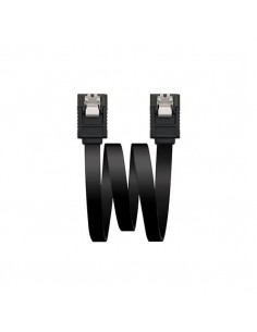 Cable datos sata iii nanocable 0.5m negro anclajes - 10.18.1001 - bk