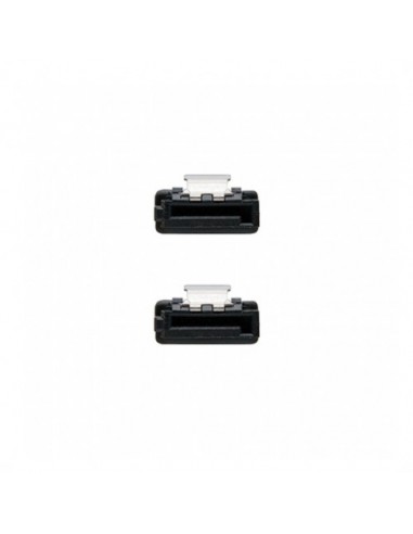 Cable datos sata iii nanocable 0.5m negro anclajes - 10.18.1001 - bk