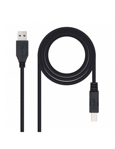 Cable usb tipo a 3.0 a usb tipo b 3.0 nanocable 2m negro macho - macho