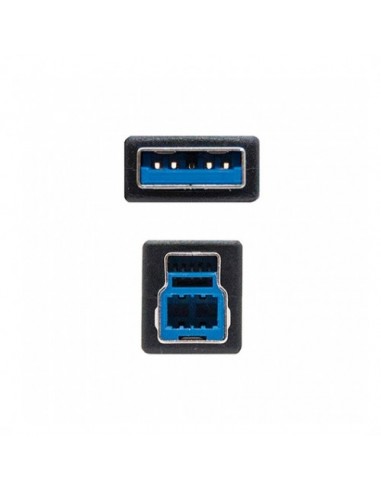 Cable usb tipo a 3.0 a usb tipo b 3.0 nanocable 2m negro macho - macho