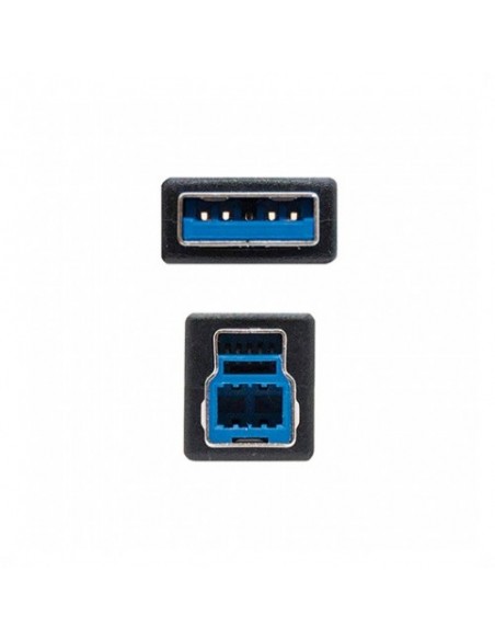Cable usb tipo a 3.0 a usb tipo b 3.0 nanocable 2m negro macho - macho