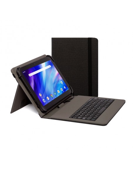 Funda con teclado nilox para tablet 10.5 pulgadas usb negra