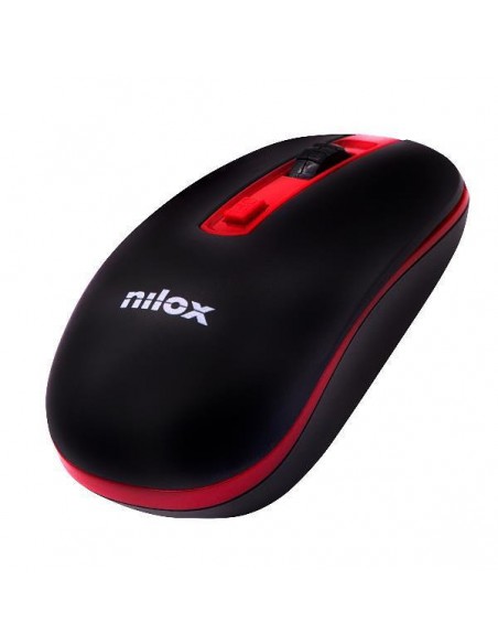 Raton nilox nxmowi2002 wireless 1000 dpi negro - rojo