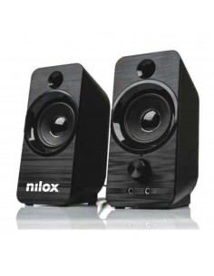 Altavoces pc nilox 2.0 6w negro