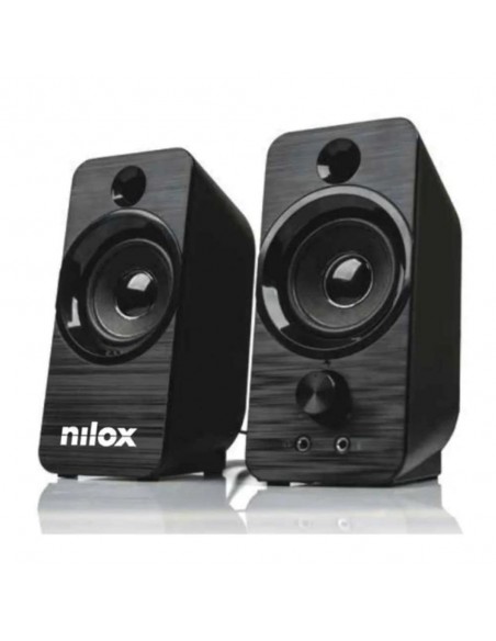 Altavoces pc nilox 2.0 6w negro
