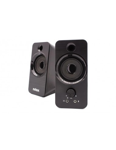 Altavoces pc nilox 2.0 6w negro