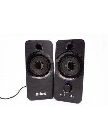 Altavoces pc nilox 2.0 6w negro