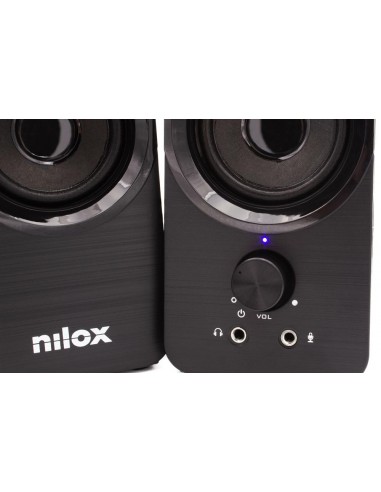 Altavoces pc nilox 2.0 6w negro
