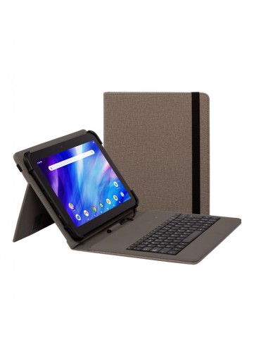 Funda con teclado nilox para tablet 10.5 pulgadas usb marron