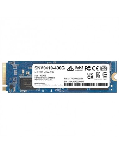 Disco duro interno ssd synology snv3410 400 gb m.2 pci express 3.0 nvme