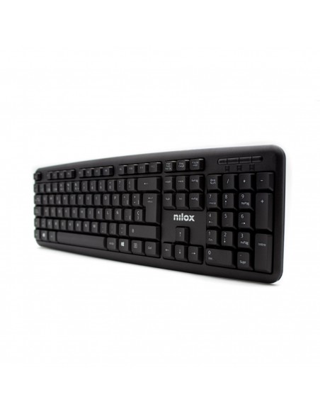 Teclado nilox usb negro Teclado nilox usb negro