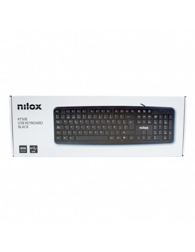 Teclado nilox usb negro