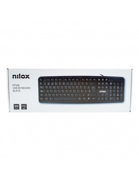 Teclado nilox usb negro Teclado nilox usb negro