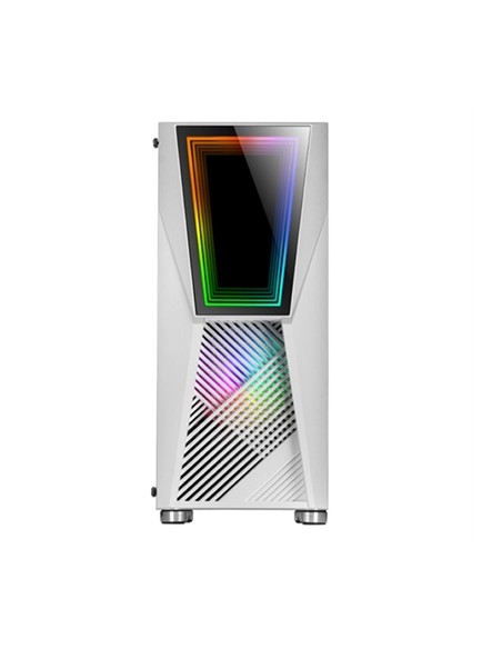 Caja ordenador mars gaming mc777w blanco atx 1 x usb 3.0 2 x usb 2.0 2 x 120mm frgb