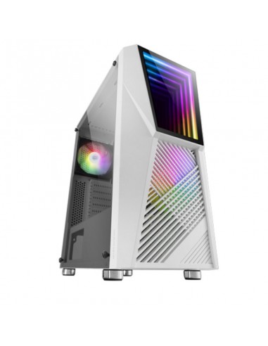 Caja ordenador mars gaming mc777w blanco atx 1 x usb 3.0 2 x usb 2.0 2 x 120mm frgb
