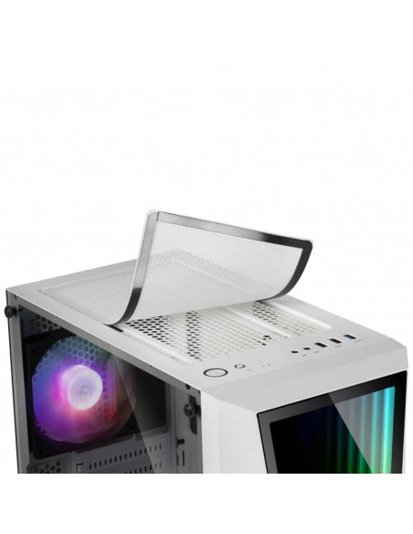Caja ordenador mars gaming mc777w blanco atx 1 x usb 3.0 2 x usb 2.0 2 x 120mm frgb Caja ordenador mars gaming mc777w blanco atx 1 x usb 3.0 2 x usb 2.0 2 x 120mm frgb