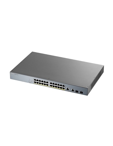 Switch 26 puertos zyxel gs1350 - 26hp - eu0101f 24xgb poe 2xsfp 375w