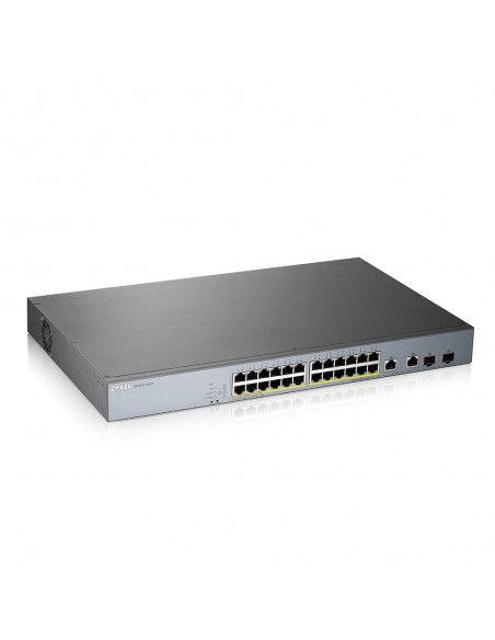 Switch 26 puertos zyxel gs1350 - 26hp - eu0101f 24xgb poe 2xsfp 375w Switch 26 puertos zyxel gs1350 - 26hp - eu0101f 24xgb poe 2xsfp 375w