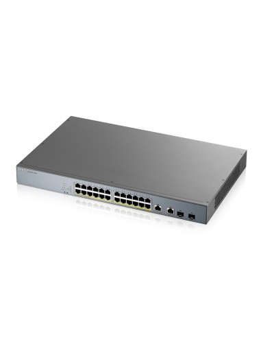 Switch 26 puertos zyxel gs1350 - 26hp - eu0101f 24xgb poe 2xsfp 375w