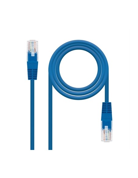 Latiguillo cable red utp cat.6 rj45 nanocable 0.30m azul