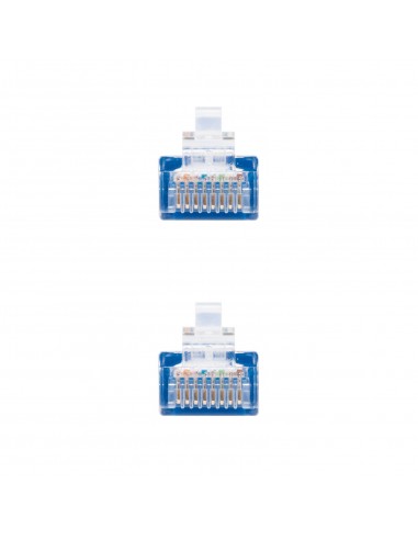 Latiguillo cable red utp cat.6 rj45 nanocable 0.30m azul