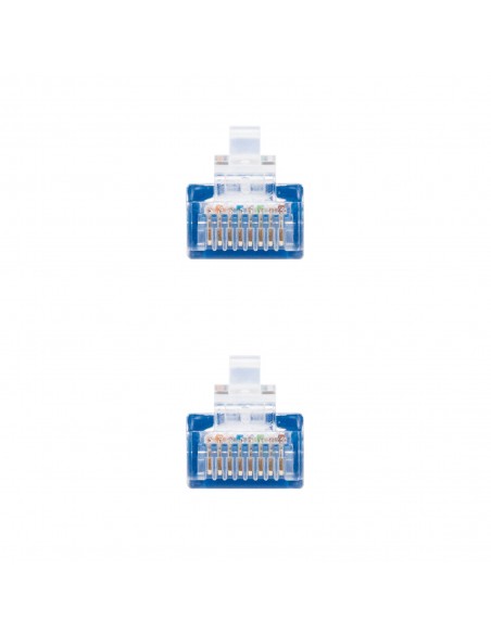 Latiguillo cable red utp cat.6 rj45 nanocable 0.30m azul