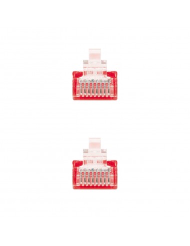 Latiguillo cable red utp cat.6 rj45 nanocable 1m rojo