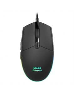 Mouse raton mars gaming mmg optico usb 6 botones 3200ppp rgb negro