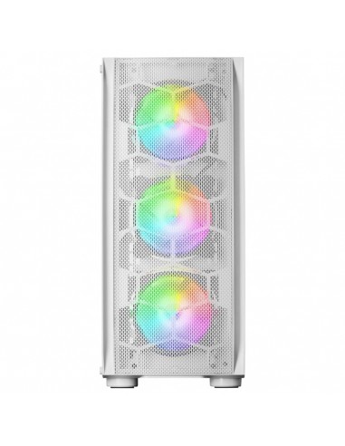 Caja ordenador mars gaming mc - kx blanco e - atx 1 x usb 3.0 2 x usb 2.0 5 x 120mm argb