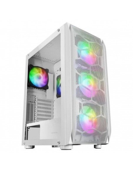 Caja ordenador mars gaming mc - kx blanco e - atx 1 x usb 3.0 2 x usb 2.0 5 x 120mm argb