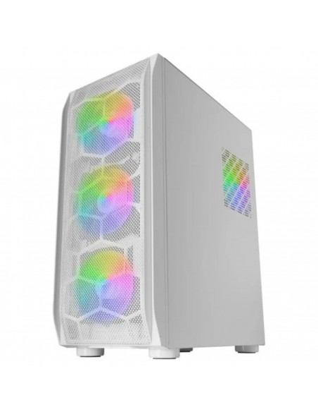Caja ordenador mars gaming mc - kx blanco e - atx 1 x usb 3.0 2 x usb 2.0 5 x 120mm argb