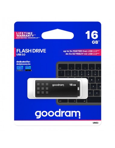 Memoria usb 3.0 goodram 16gb ume3 negro