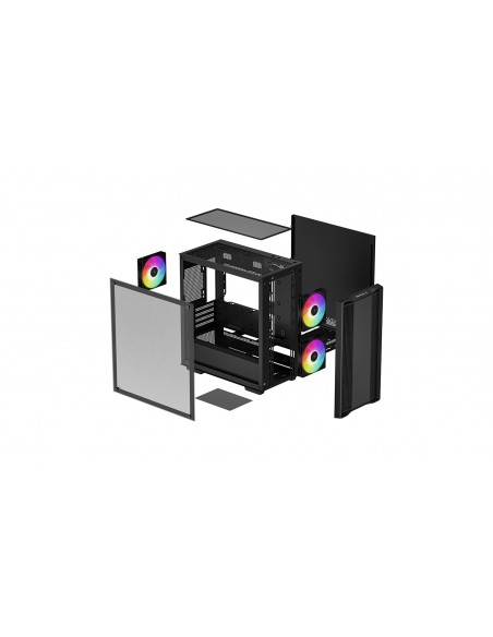 Caja ordenador gaming deepcool cc360 negro m - atx 1 x usb 3.0 1 x usb 2.0 3 x 120mm Caja ordenador gaming deepcool cc360 negro m - atx 1 x usb 3.0 1 x usb 2.0 3 x 120mm