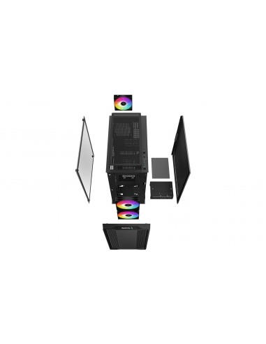 Caja ordenador gaming deepcool cc360 negro m - atx 1 x usb 3.0 1 x usb 2.0 3 x 120mm