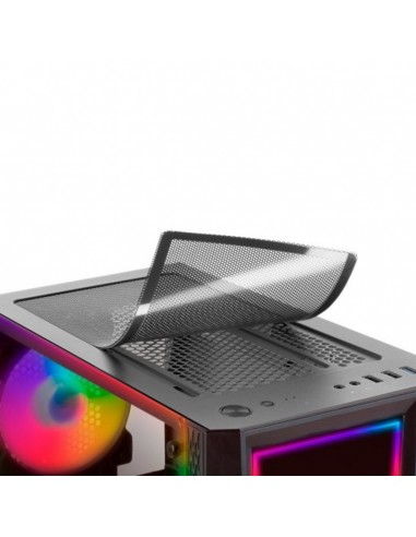 Caja ordenador mars gaming mcart negro atx 1 x usb 3.0 2 x usb 2.0 1 x 120mm frgb